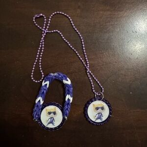 Super Kitties Sparks Bottle Cap Necklace and Bracelet